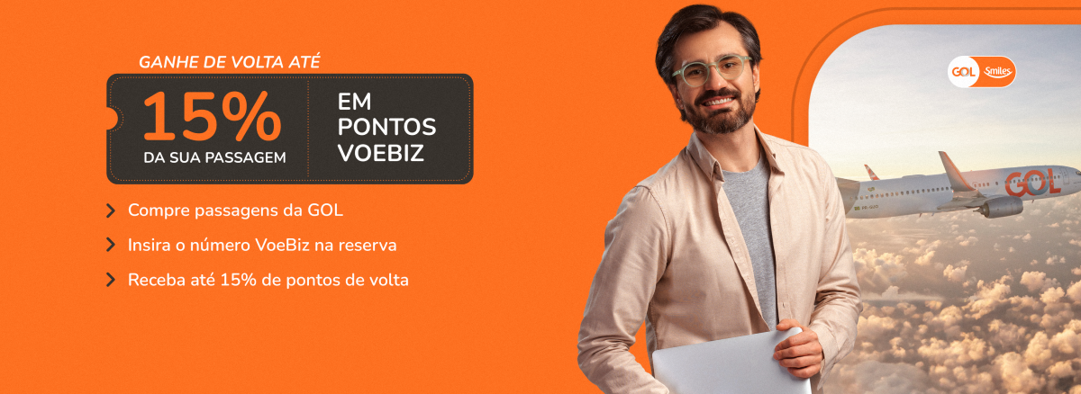 Ganhe de volta até 15% da sua passagem